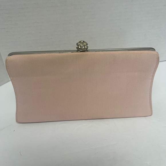 Chic Blush Clutch with Silver Accents - Picture 3 of 7